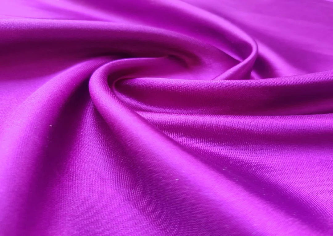 Purple Plain Japanese Satin Fabric