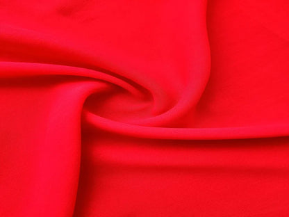 Red Plain Fine Quality Georgette Fabric