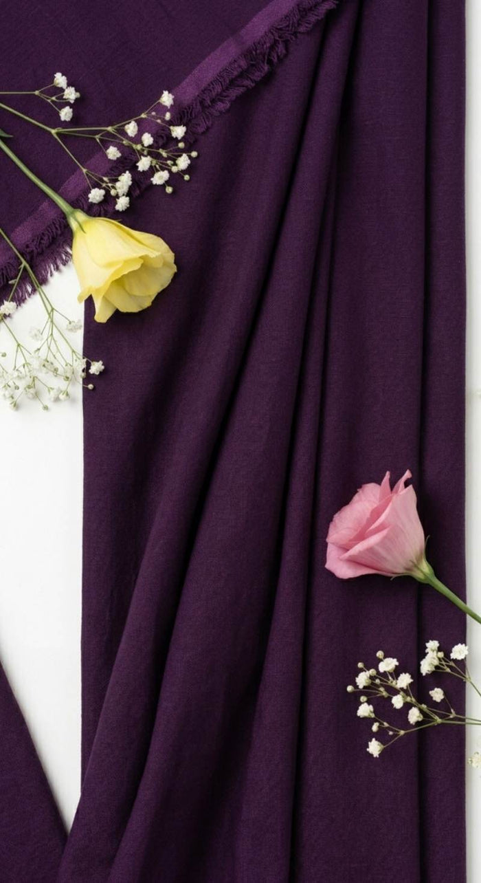 Dark Purple 60 lea Premium Cotton Linen