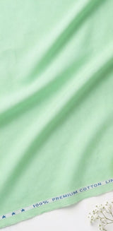 Light Mint Green Cotton Linen 60 Lea