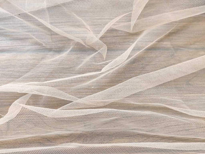 Beige Mono Net Fabric