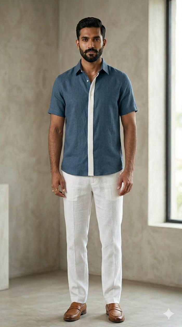 Cobalt Blue Premium Cotton for Shirting
