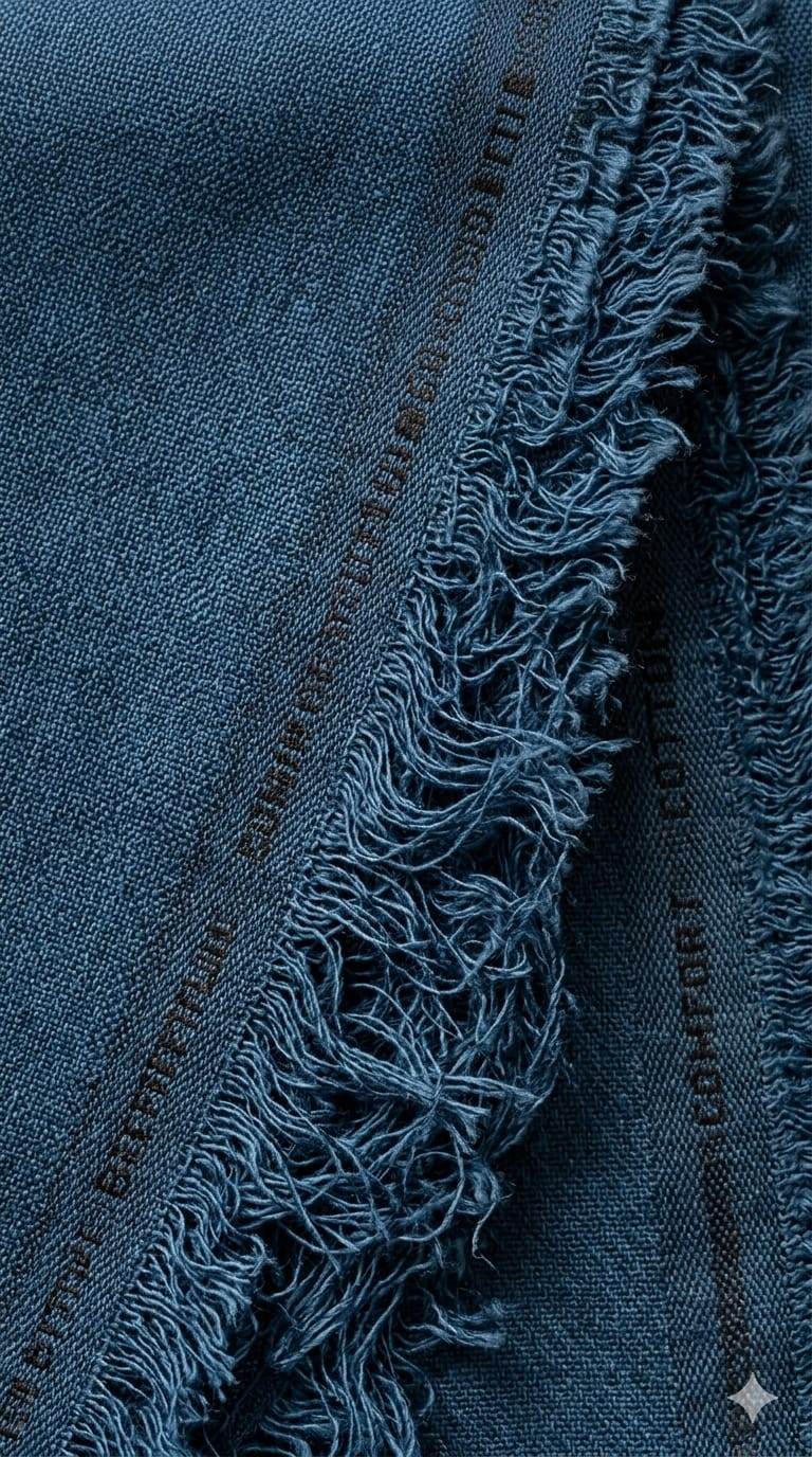 Cobalt Blue Premium Cotton for Shirting