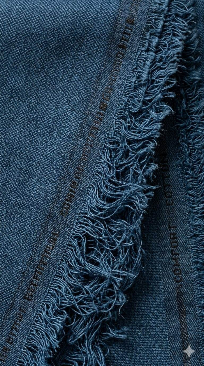 Cobalt Blue Premium Cotton for Shirting
