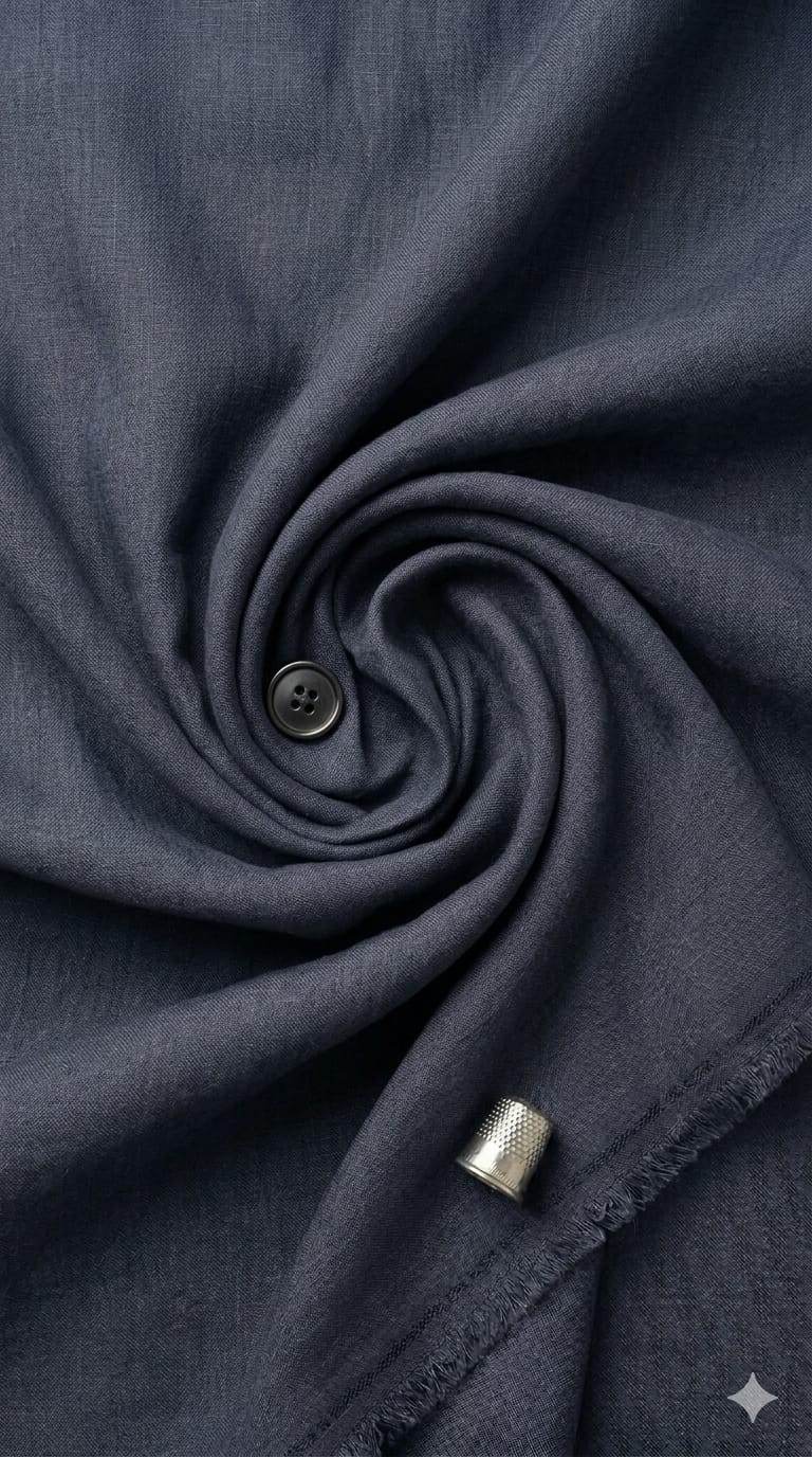 Cobalt Grey Premium Cotton for Shirting