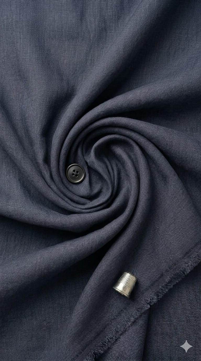 Cobalt Grey Premium Cotton for Shirting