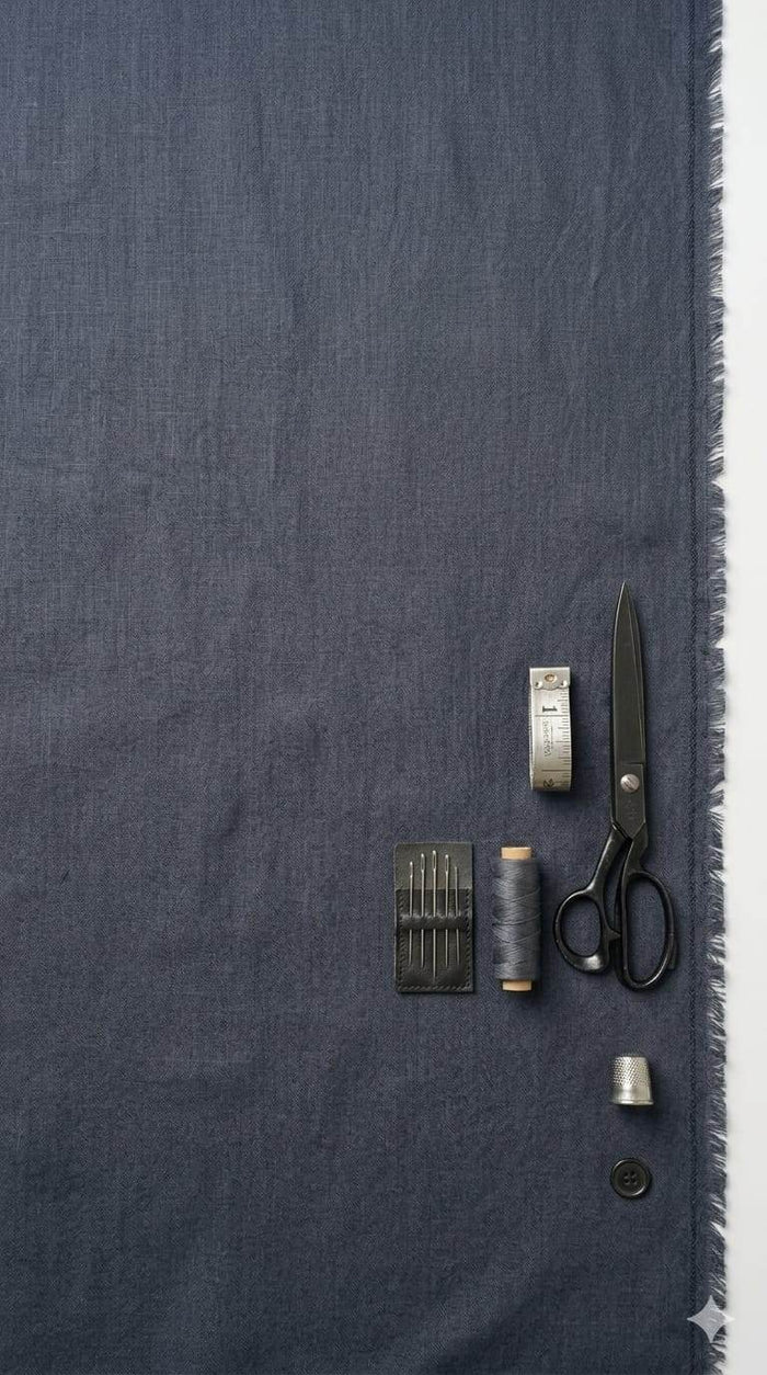 Cobalt Grey Premium Cotton for Shirting