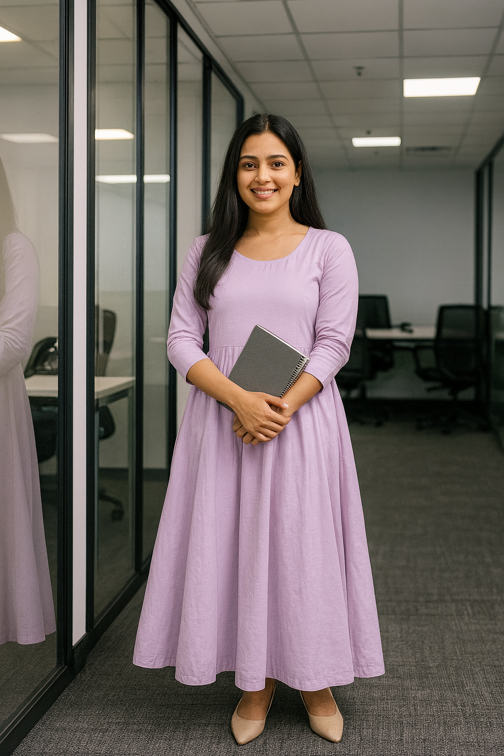 Mauve Premium Mul Cotton Fabric