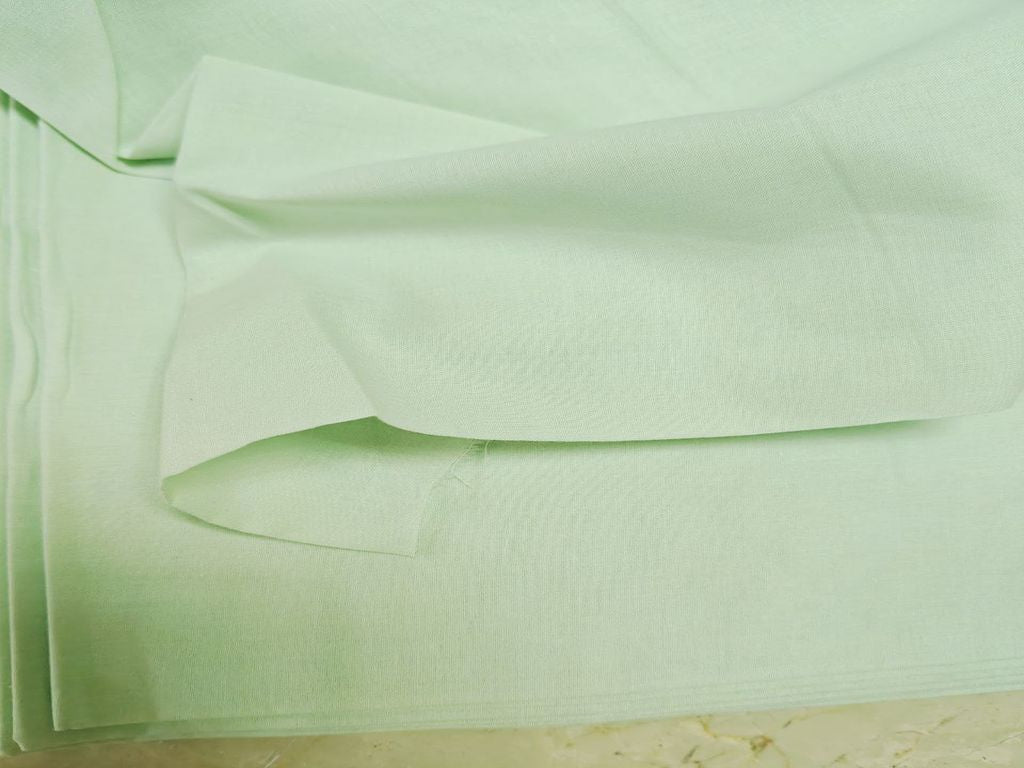 Pista Green Premium Mul Cotton Fabric
