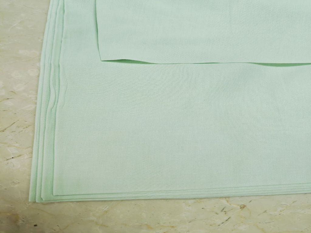 Pista Green Premium Mul Cotton Fabric