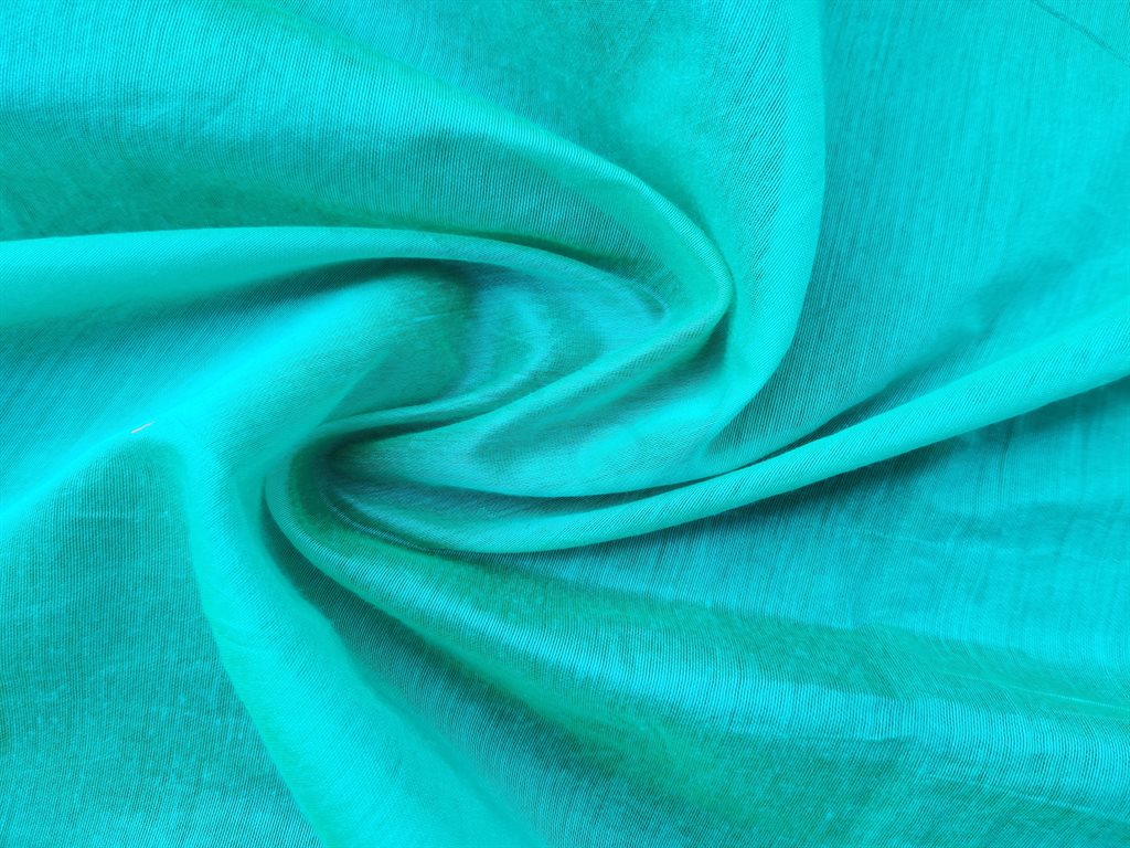 Sea Blue Plain Chanderi Fabric