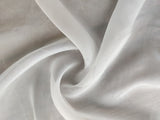 White Plain Dyeable Organza Silk Fabric