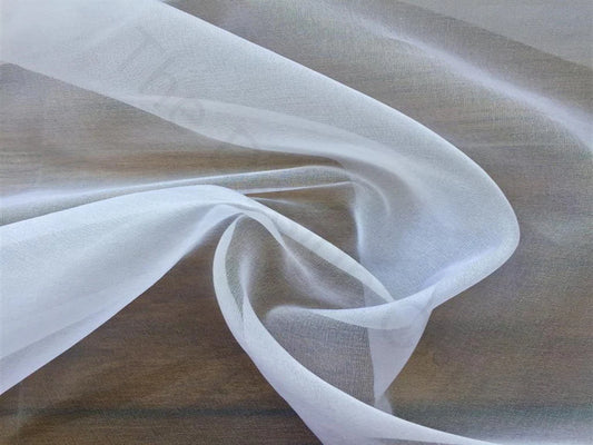 White Dyeable Nylon Organza Fabric