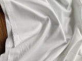 White Plain Tesla Premium Cotton Fabric