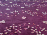 Maroon Golden Gota Patti Embroidered Chanderi Fabric