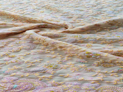 Multicolor Floral Kashmiri Georgette Fabric