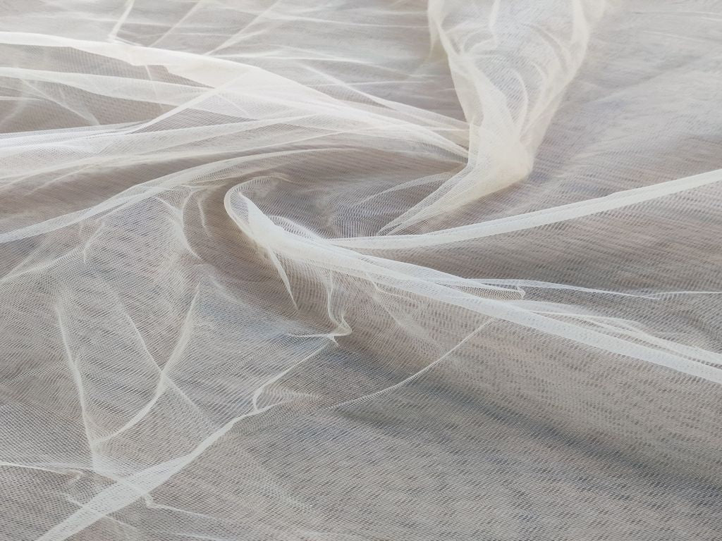 Alphonso Yellow Plain Mono Net Fabric (Width: 57 Inches)