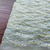 Light Green Traditional Thread & Sequins Organza Fabric