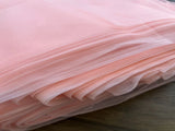 Peach Plain Net Fabric