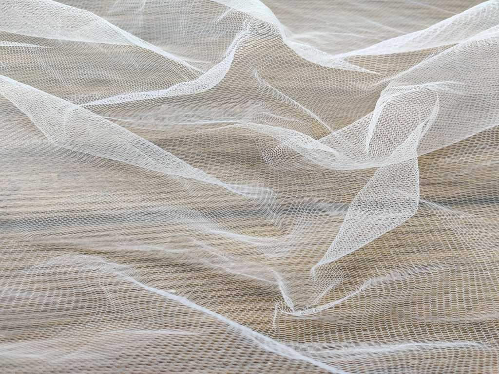 Light Grey Mono Net Fabric