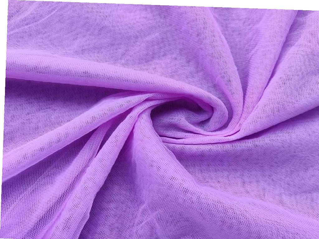 Dark Lilac Mono Net Fabric