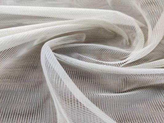 Off White Soft Net Fabric