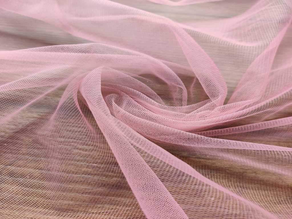 Pink Mono Net Fabric