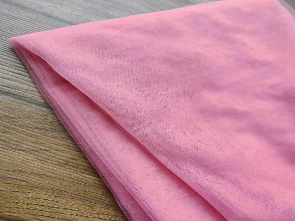 Pink Mono Net Fabric