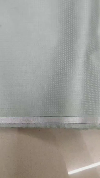 Light Mint Green Premium Self weaved Shirting Fabric