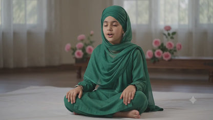 Premium Rama Green Mul Chanderi Fabric( Big Width)