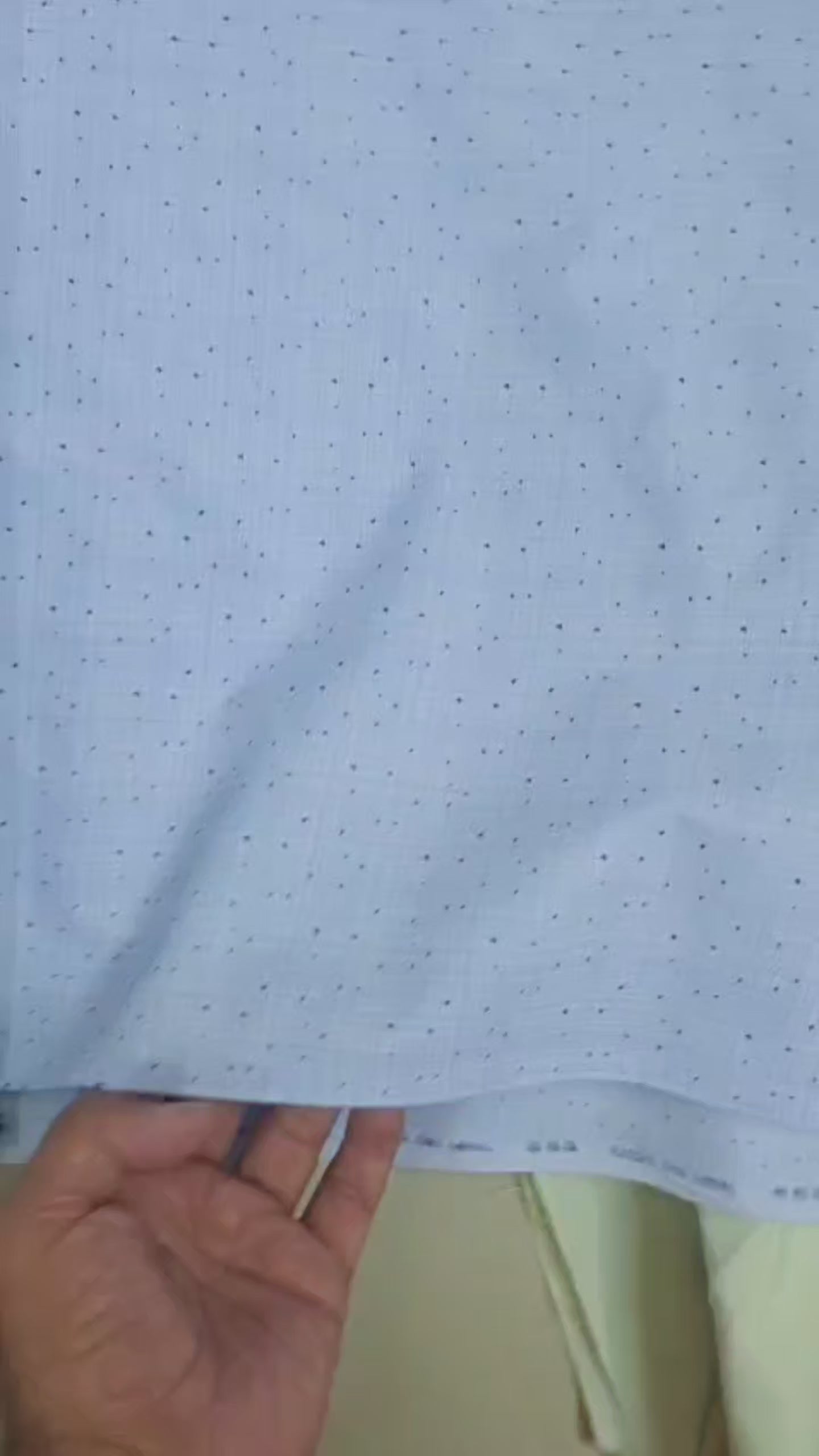 Sky Blue Grid & Micro-Dot Premium shirting Fabric