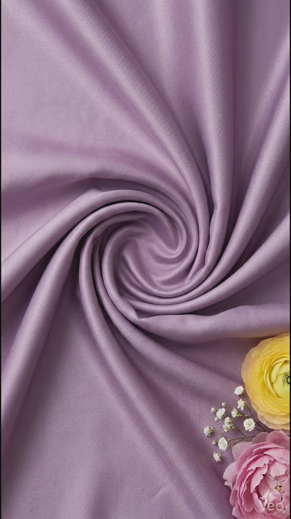 Imported Premium Armani Satin – Enchanted Lavender Fabric