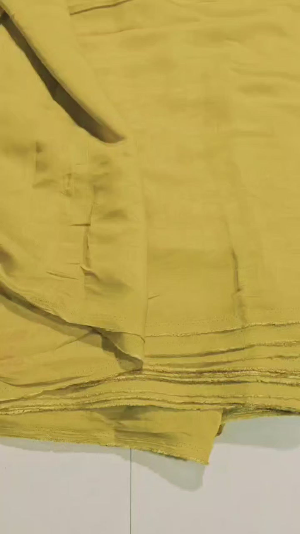 Rich,Warm Musterd Yellow Mul Chanderi Fabric (Big Width)