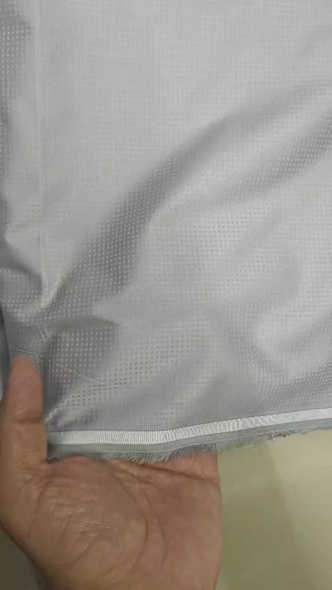 Light Grey Premium Self weaved Shirting Fabric