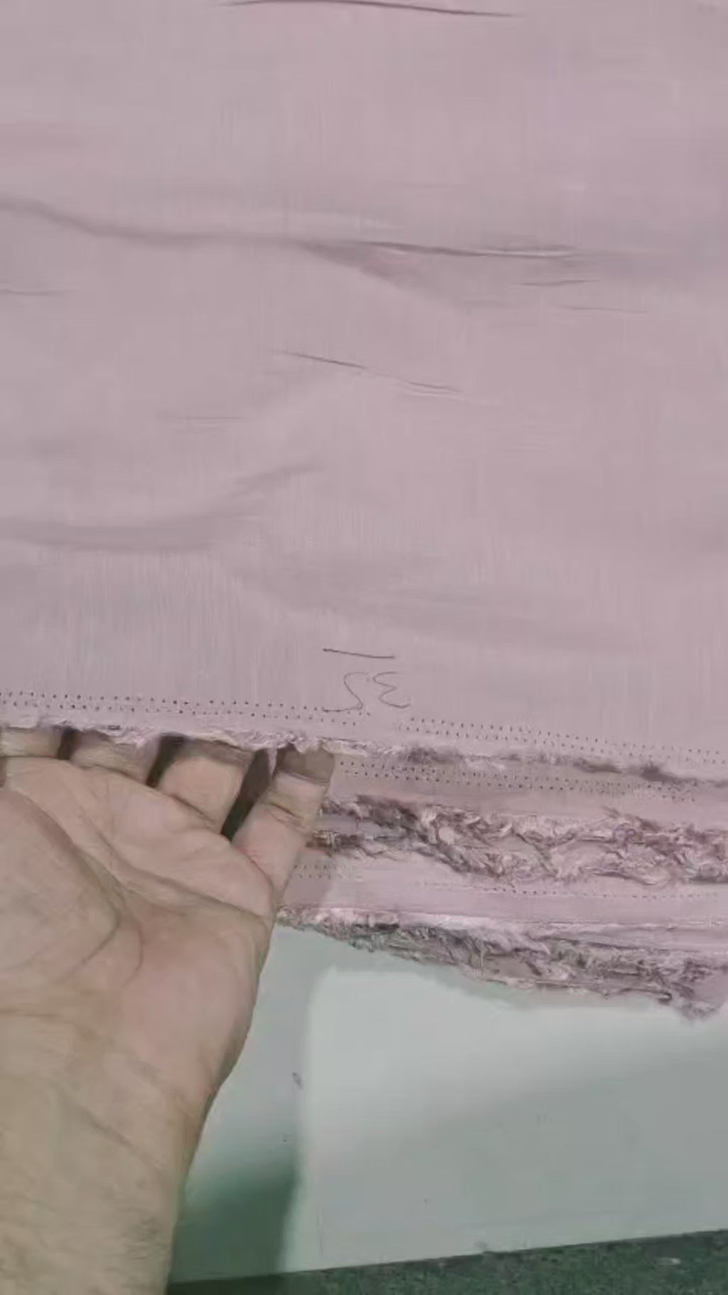 Dusty Rose/Mauve  Mul Chanderi Fabric (Big Width)