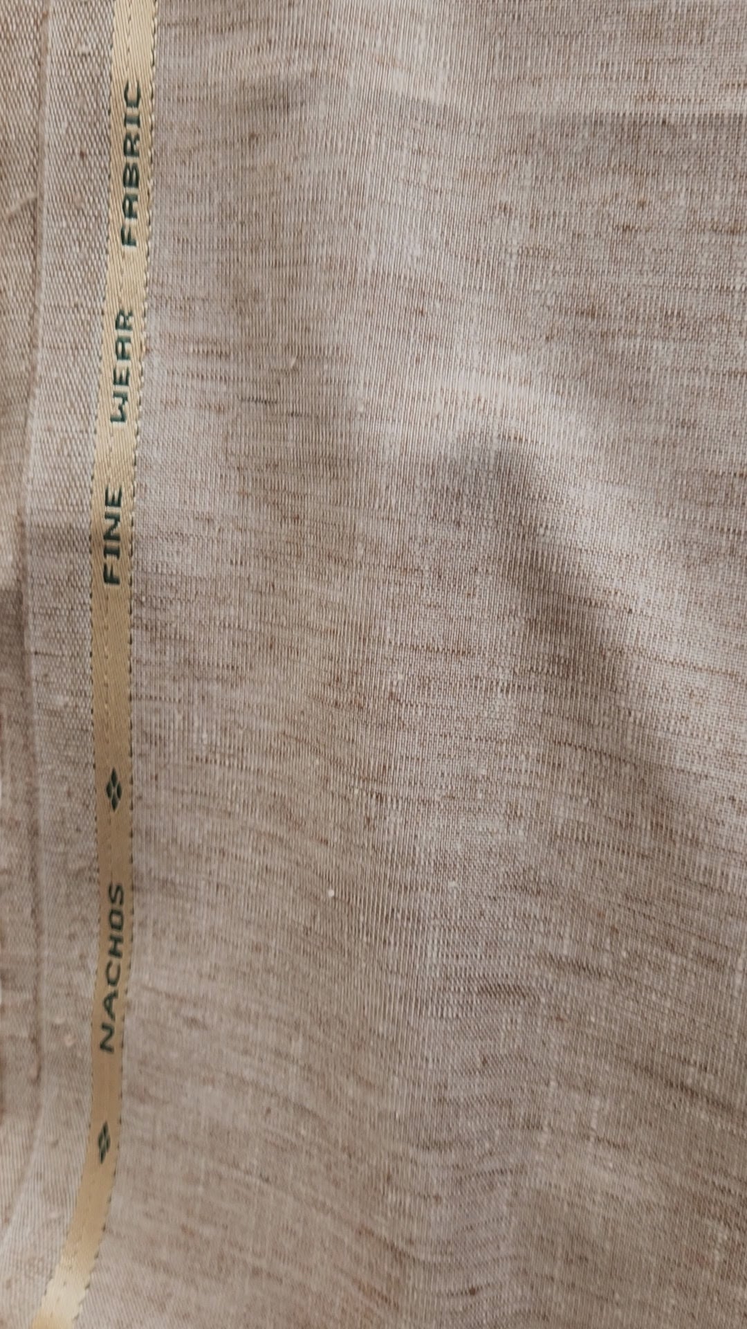 Premium Natural-Texture Linen-Blend Suiting Fabric