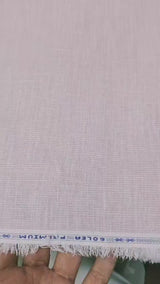 Premium Italian-Finish Soft Pink Cotton-Linen Blend 60Lea