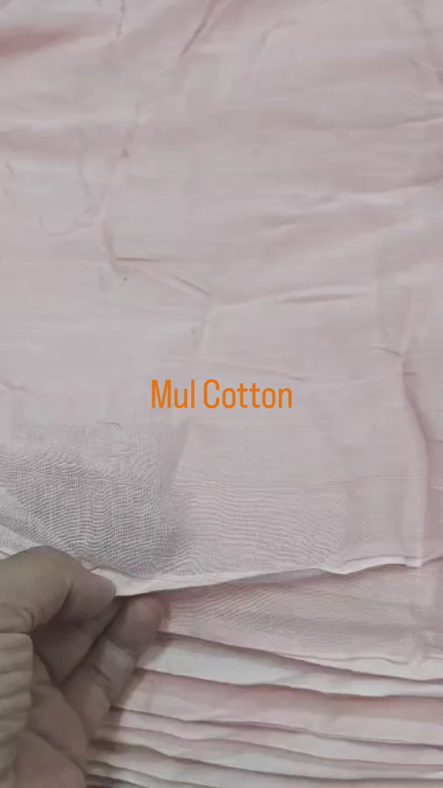 Blush Pink Ultra-Light Mul Cotton Fabric