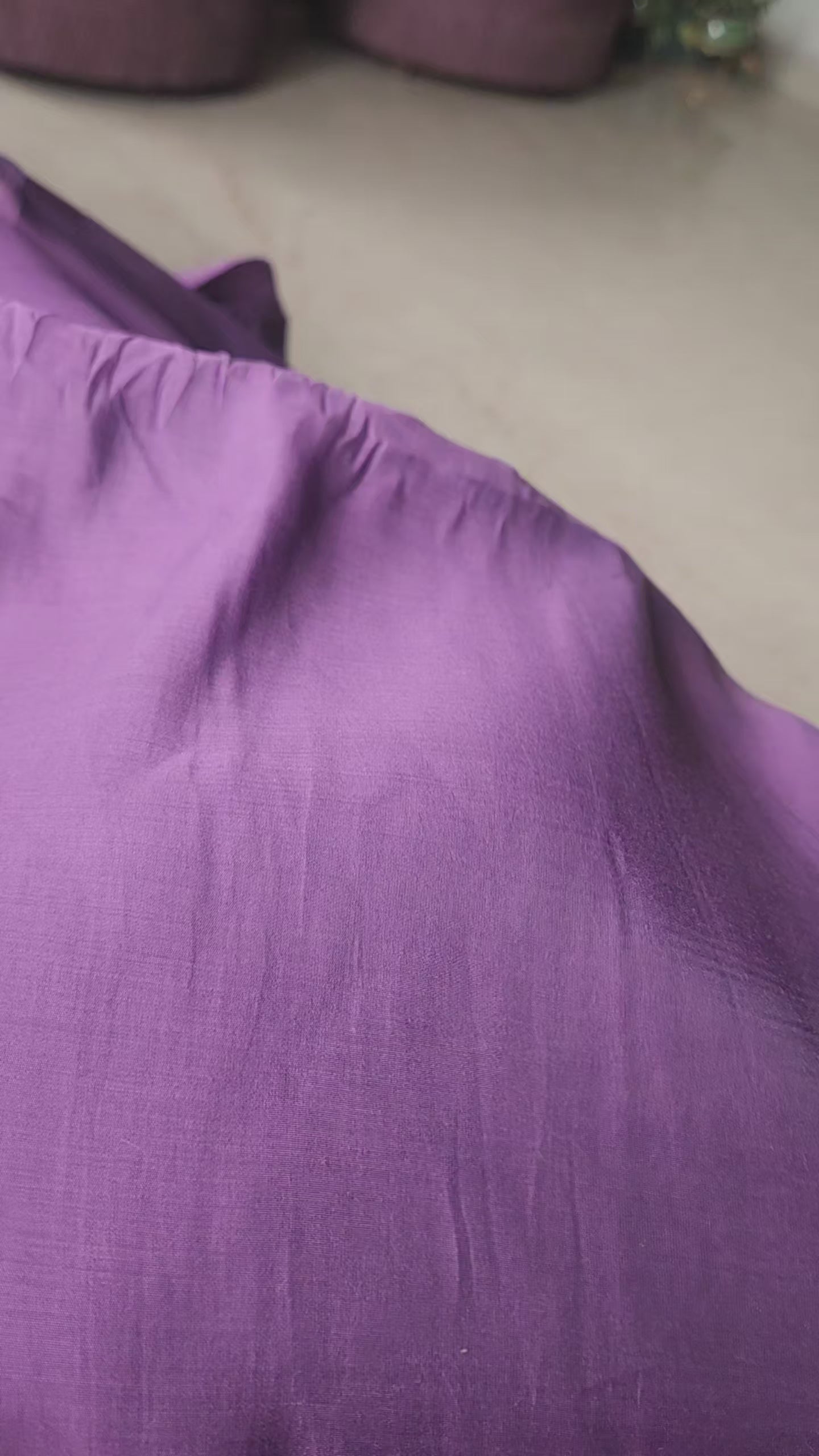 Luxury Levnder Mul Chanderi Fabric( Big Width)