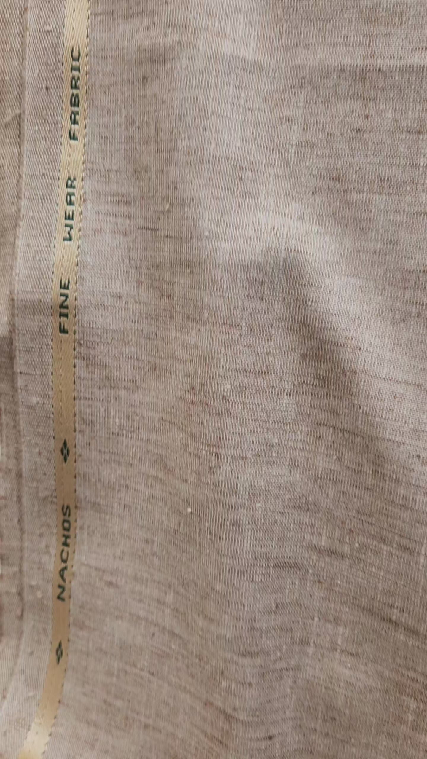 Premium Natural-Texture Linen-Blend Suiting Fabric