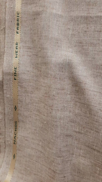 Premium Natural-Texture Linen-Blend Suiting Fabric