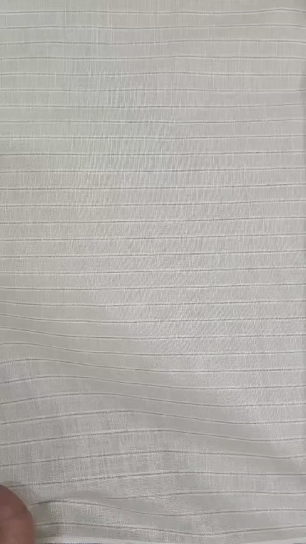 Italian Premium Pure cotton Linen – Light Beige subtle Pinstripe Pattern  Fabric