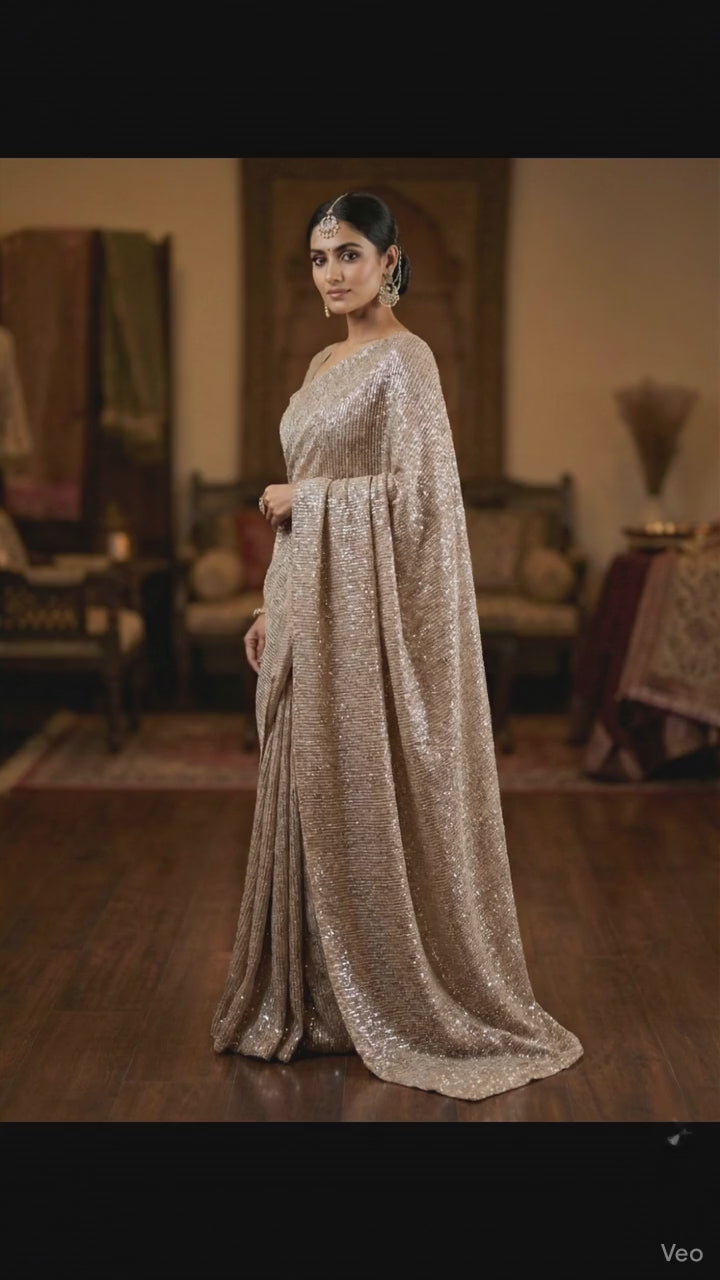 Crushed Net Fabric with Sequence Jaal