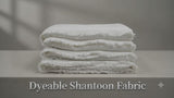 Premium White Dyeable Shantoon Fabric Big Width(56")