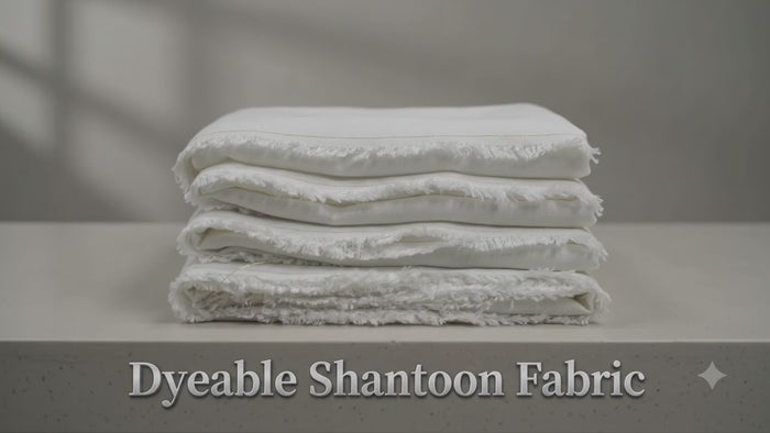 Premium White Dyeable Shantoon Fabric Big Width(56")