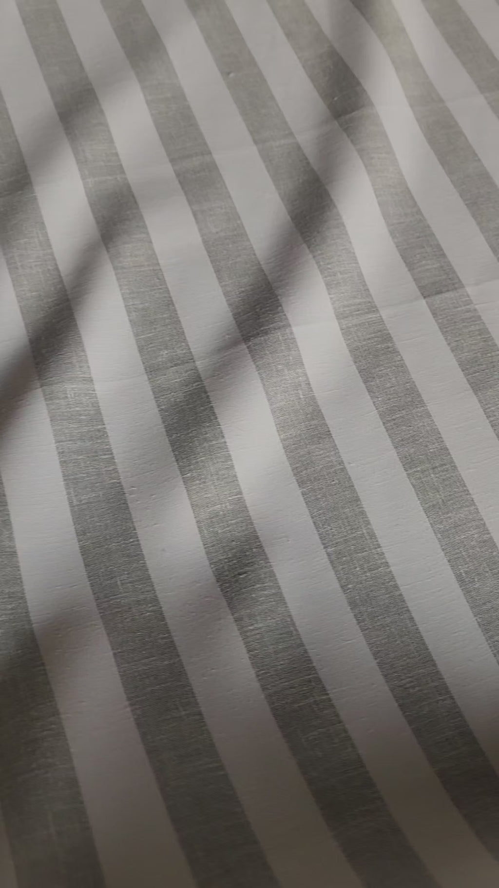 Off white with light Grey versatile Striped Shirting Fabric
