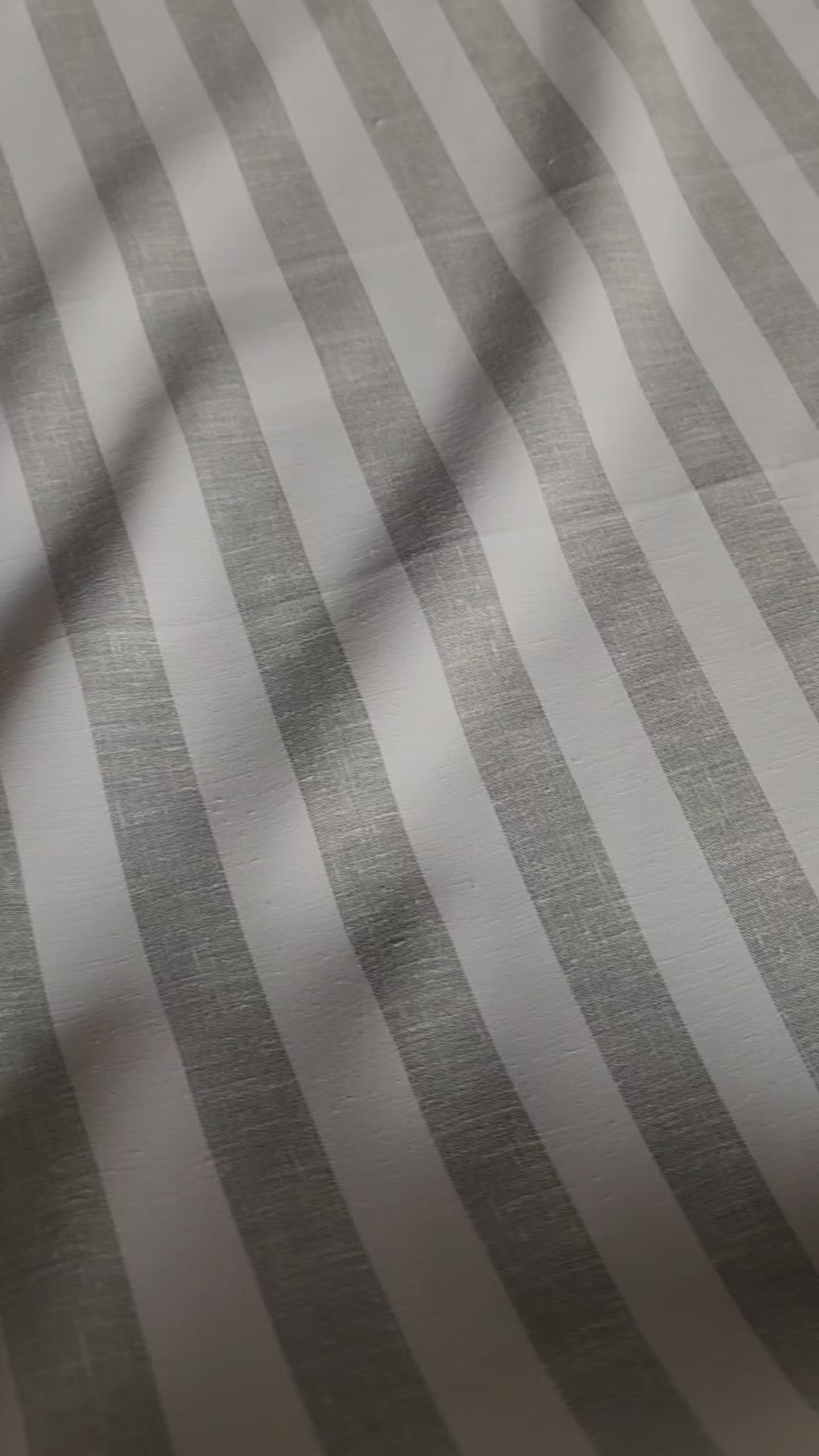 Off white with light Grey versatile Striped Shirting Fabric