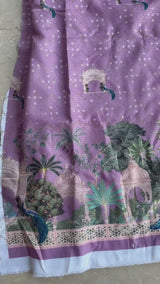 Mughal Baradaries Digital print Big Width   Poly Fabric