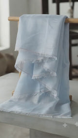 Pastel Sky Blue Chanderi fabric