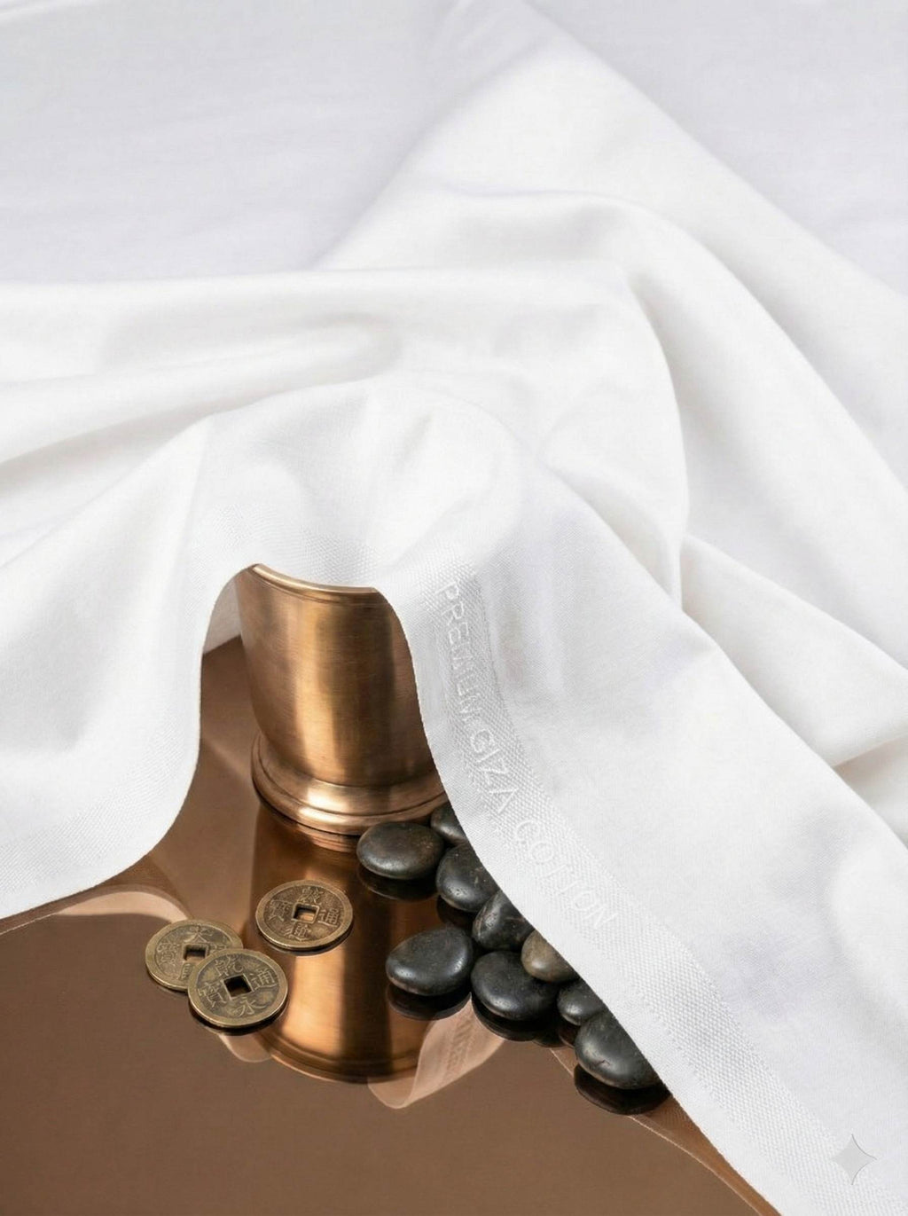 Light Weight Premium Quality White Colour Paper Giza Cotton (Not Transparent) (50% Cotton+50% polyster)